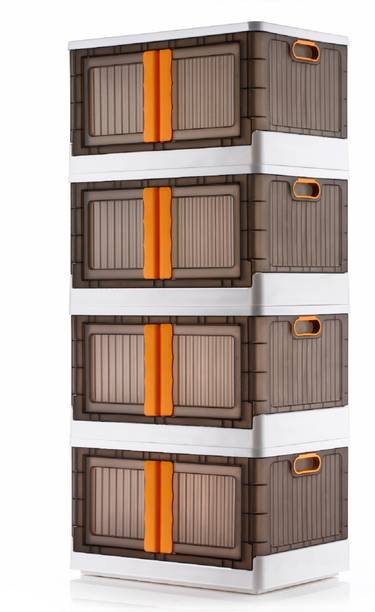 Aalok Closet Organizer And Folding Storage Box Collapsible Wardrobe Cloth/Kids Plastic Cupboard