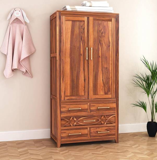 SONA ART & CRAFTS Louis Rosewood (Sheesham) Solid Wood Almirah
