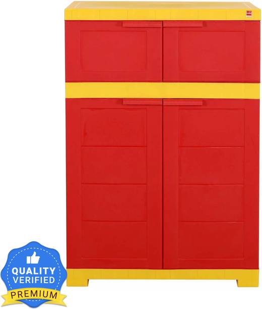 Cello Cello Novelty Dual - Red & Yellow Engineered Wood Cupboard