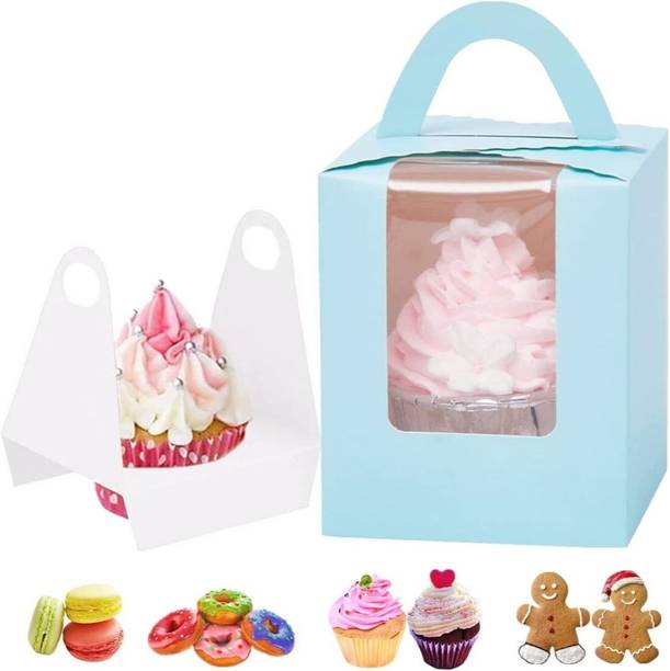 Satyam Kraft 1 Cavities Blue Cupcake Inserts