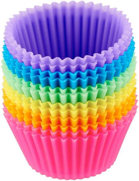 HAPYSA SILLICON CUP CAKE SET 12 PCS Cupcake Maker