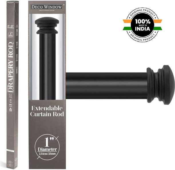 Deco Window Black Curtain Rods Metal