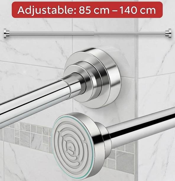Herrlich Homes Silver Curtain Rods Metal