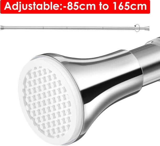 Story@home Silver Curtain Rods Metal
