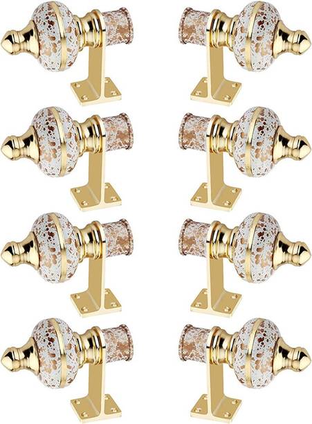 AVLEN Multicolor Rod Rail Bracket, Curtain Knobs, Tassels, Curtain Rods Metal