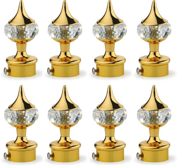 HELENSON Gold Curtain Knobs Metal