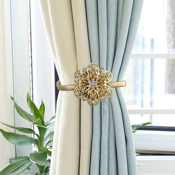 HUEX Crystal Stretchy Rope Tiebacks for Drapes Decorations Belt Tie Rack