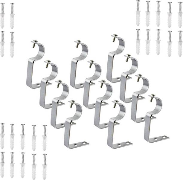 Paras Grey Rod Rail Bracket, Curtain Rods, Curtain Hooks Metal