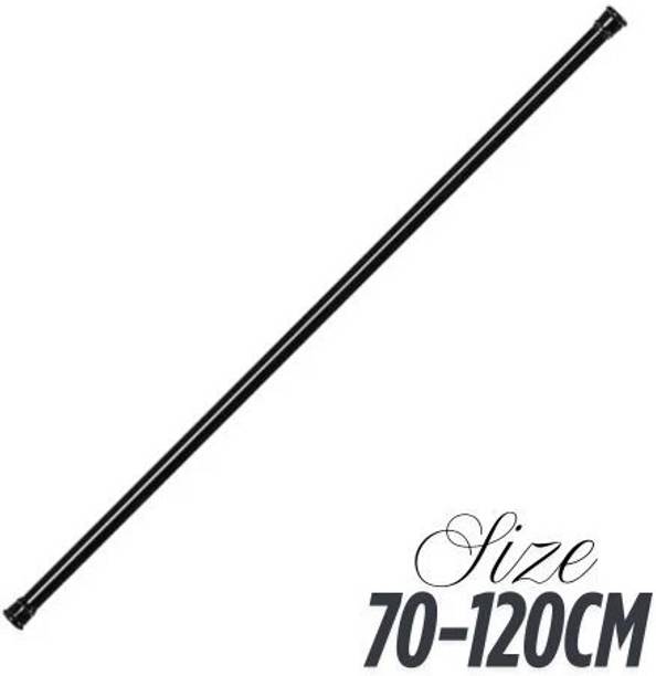 HomeCloud Black Curtain Rods Metal
