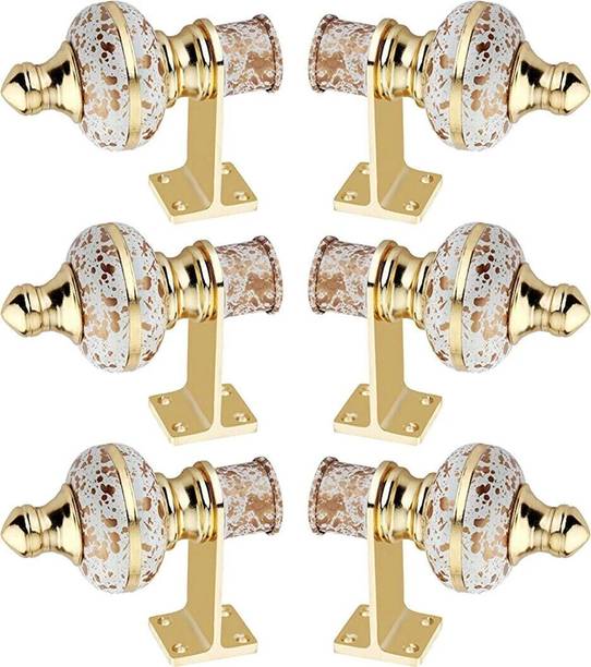 AVLEN Multicolor Rod Rail Bracket, Curtain Knobs, Tassels, Curtain Rods Metal