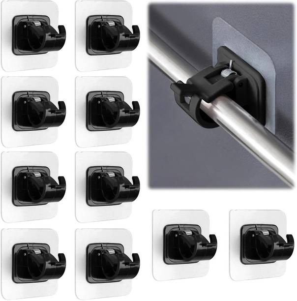 LOADRANGE Black Curtain Rods, Curtain Rings, Curtain Hooks