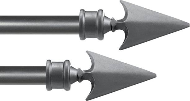 Deco Window Grey Curtain Rods Metal