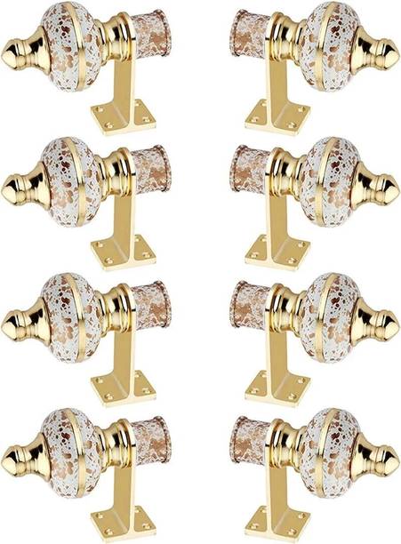 AVLEN Multicolor Rod Rail Bracket, Curtain Knobs, Tassels, Curtain Rods Metal