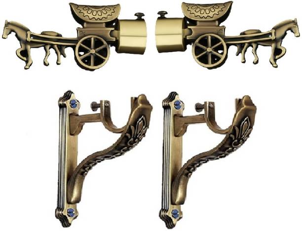 LEEZEN Architectural Hardware Yellow Curtain Hooks, Curtain Knobs, Curtain Rings, Curtain Rods, Rod Rail Bracket Metal