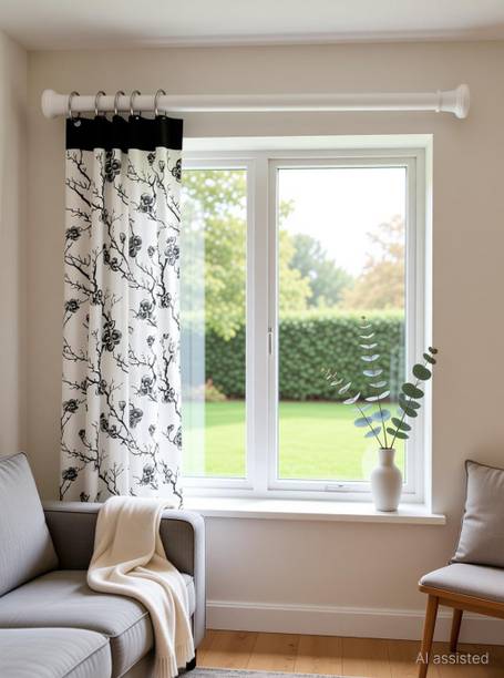 Herrlich Homes White Curtain Rods Metal