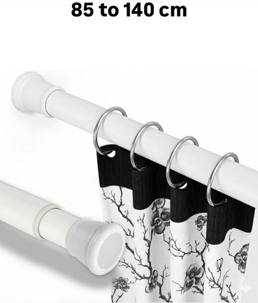 Herrlich Homes White Curtain Rods Metal