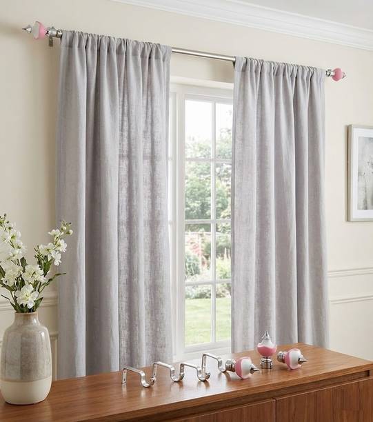 picamax Pink, White Rod Rail Bracket, Curtain Knobs, Tieback Hook, Tassels, Curtain Rods Metal