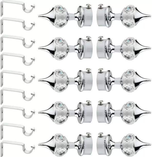Kavyan Silver Curtain Hooks, Curtain Rings, Curtain Rods, Rod Rail Bracket