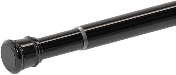 HomeCloud Black Curtain Rods Metal