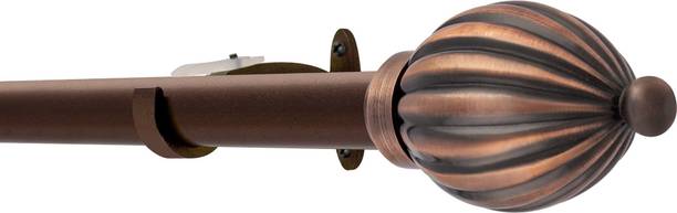 Deco Window Brown Curtain Rods Metal
