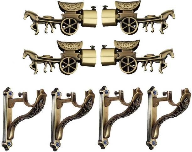 LEEZEN Architectural Hardware Yellow Curtain Hooks, Curtain Knobs, Curtain Rings, Curtain Rods, Rod Rail Bracket Metal
