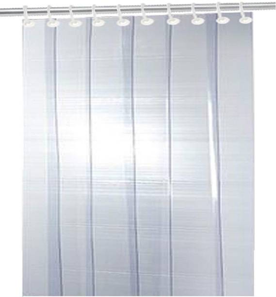 Casanest 213 cm (7 ft) Shower Polyester Transparent Curtain Single Curtain