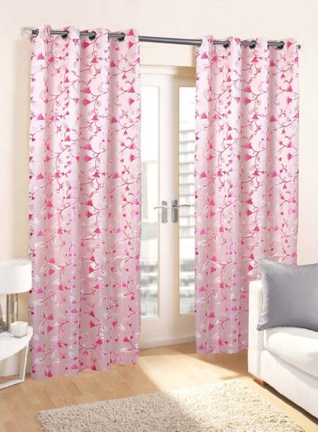 Freshfromloom 243 cm (8 ft) पॉलिएस्टर दरवाज़ा पर्दा (2 का पैक)