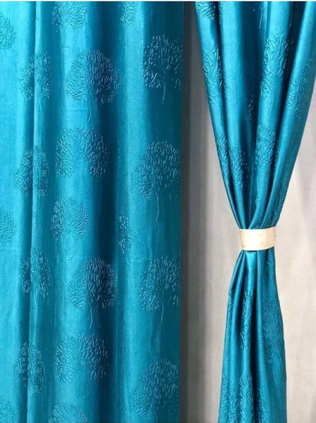 DTODEXPRESS 213.3 cm (7 ft) Polyester Room Darkening Door Curtain (Pack Of 2)