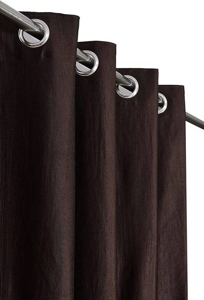 Kraftiq Homes 274 cm (9 ft) Polyester Semi Transparent Long Door Curtain Single Curtain