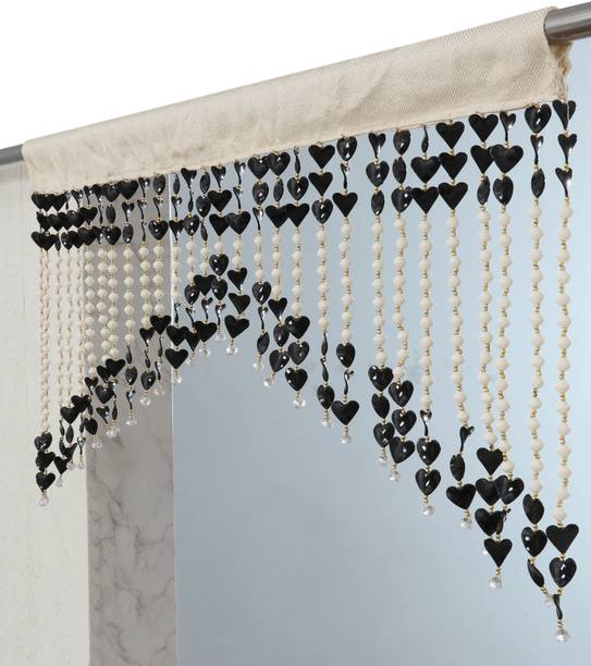 VOBLIN 60 cm (2 ft) PVC Transparent Door Curtain Single Curtain