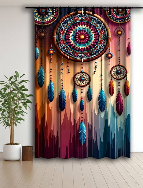 VANIYAACOLLECTION 152 cm (5 ft) Window Polyester Room Darkening Curtain Single Curtain