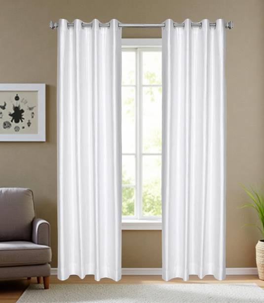 Home Stylish 274 cm (9 ft) Long Door Polyester Room Darkening Curtain (Pack Of 2)