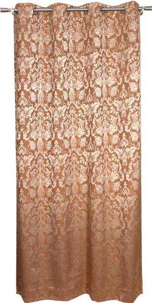 Home-The best is for you 270 cm (9 ft) Long Door Jacquard Semi Transparent Curtain Single Curtain