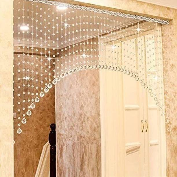 Crysomist 80 cm (3 ft) PVC Transparent Door Curtain Single Curtain