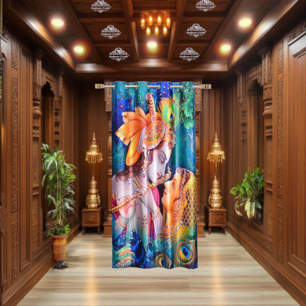 FOOFARAW TEXTILE 274 cm (9 ft) Long Door Polyester Room Darkening Curtain Single Curtain