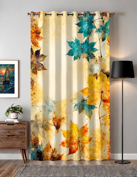 JAGDISH ENTERPRISE 151 cm (5 ft) Window Polyester Room Darkening Curtain Single Curtain