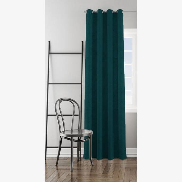 HOMEMONDE 243.84 cm (8 ft) Shower Velvet Room Darkening Curtain Single Curtain