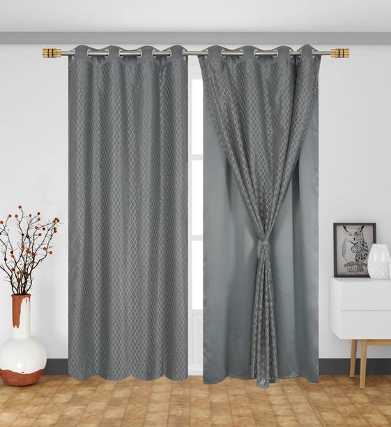 Home Stylish 152 cm (5 ft) पर्दा (2  का पैक)