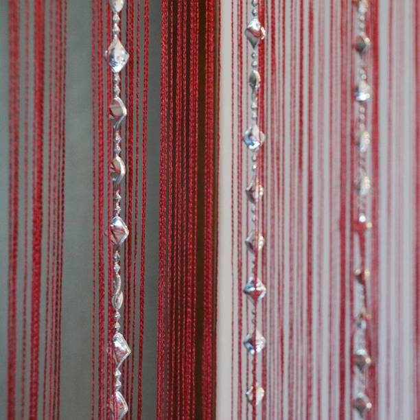 Kart Bazaar 213.36 cm (7 ft) Polyester Semi Transparent Door Curtain Single Curtain