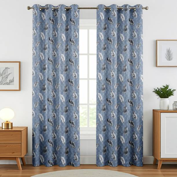 CARLTON LONDON 274 cm (9 ft) Long Door Polyester Room Darkening Curtain (Pack Of 2)