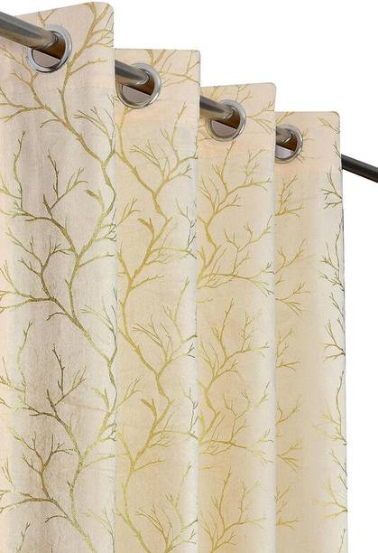 LAfiona 153 cm (5 ft) Velvet Room Darkening Window Curtain Single Curtain