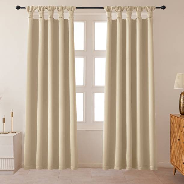 HOMEMONDE 243.84 cm (8 ft) Door Polyester Blackout Curtain (Pack Of 2)