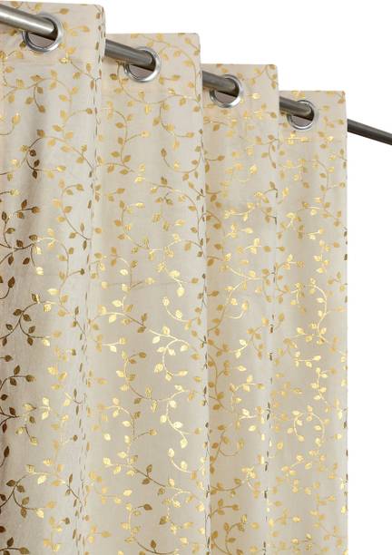 Elam 213.36 cm (7 ft) Door Velvet Room Darkening Curtain (Pack Of 2)