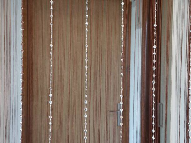 Kart Bazaar 213.36 cm (7 ft) Polyester Semi Transparent Door Curtain Single Curtain