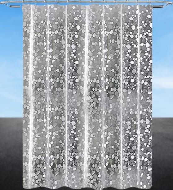 Home Ark 213 cm (7 ft) Door Polyester Semi Transparent Curtain Single Curtain