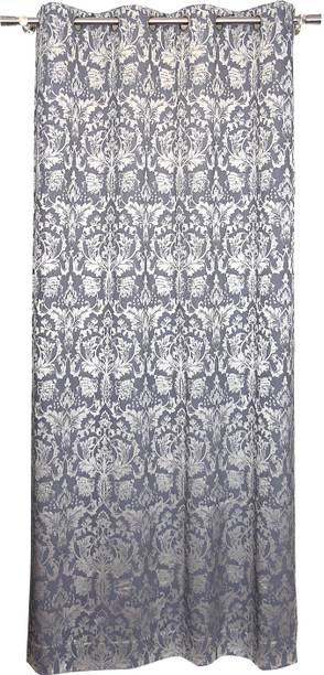 Home-The best is for you 270 cm (9 ft) Long Door Jacquard Room Darkening Curtain Single Curtain