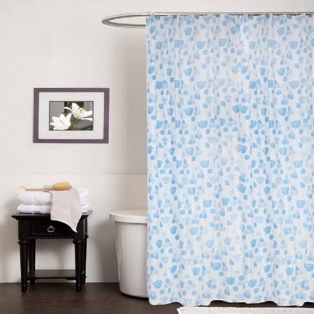 SHAVIN 224 cm (7 ft) Door PVC Semi Transparent Curtain Single Curtain