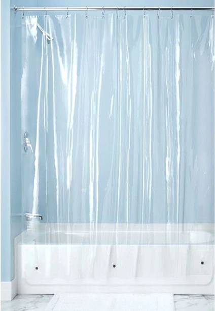 SHAVIN 284 cm (9 ft) Long Door PVC Transparent Curtain Single Curtain
