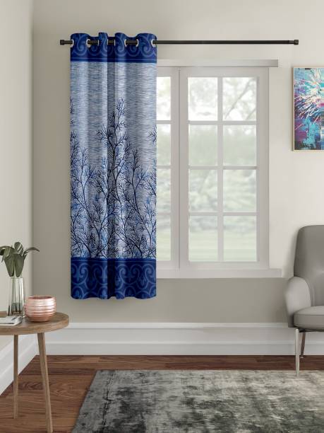 Cortina 150 cm (5 ft) Polyester Semi Transparent Window Curtain Single Curtain