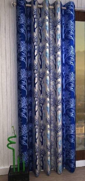 Styletex 213 cm (7 ft) Door Polyester Semi Transparent Curtain Single Curtain